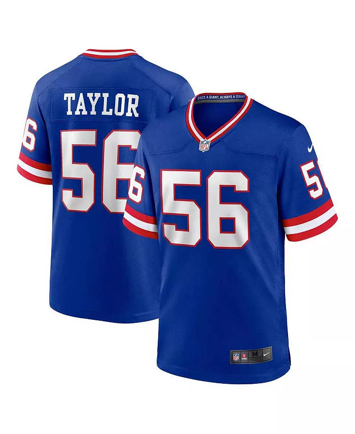 Мужская игровая футболка Lawrence Taylor Royal New York Giants в классическом стиле для вышедших на пенсию игроков Nike